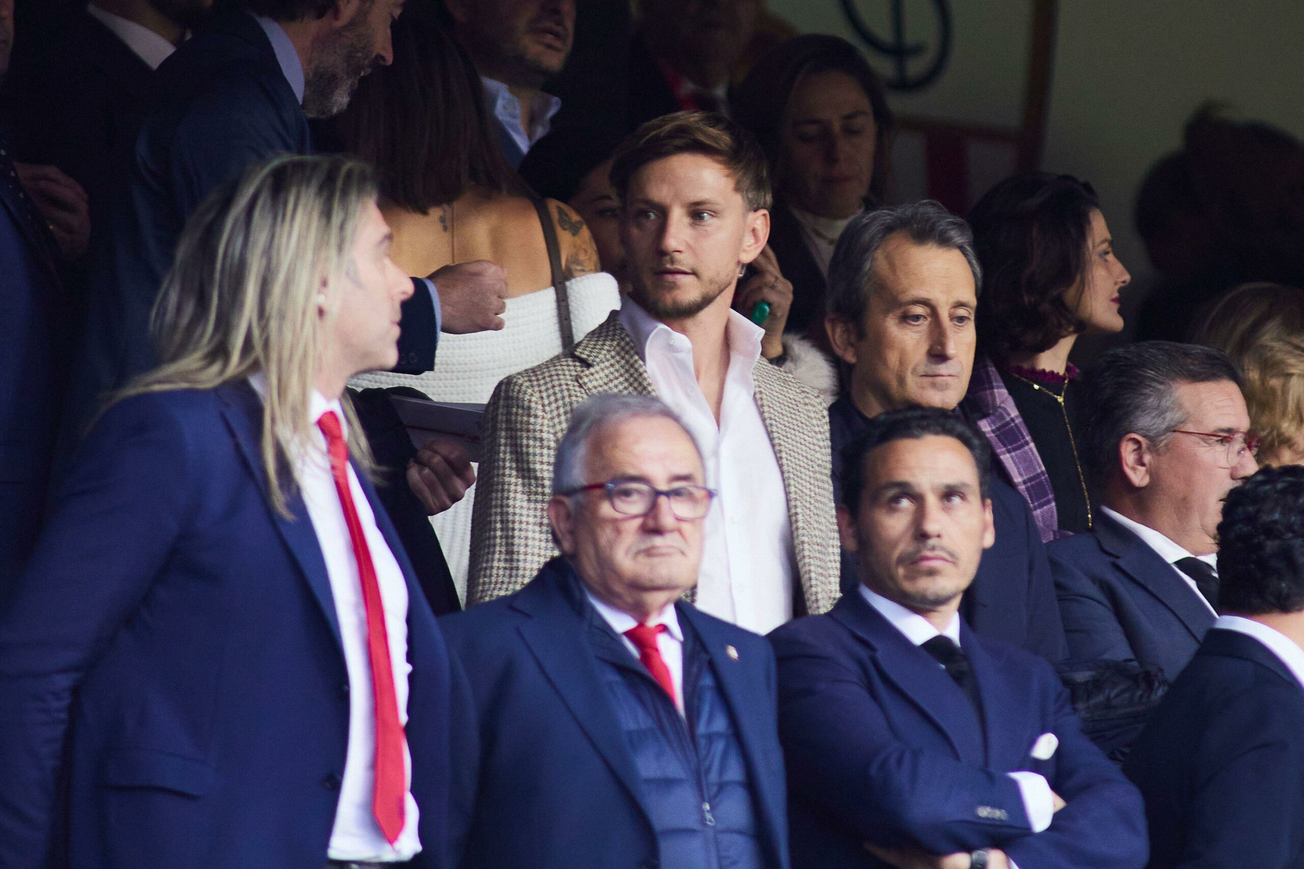 Ivan Rakitic of Sevilla FC is seen during the Spanish league, LaLiga EA Sports, football match played between Sevilla FC and CA Osasuna at Ramon Sanchez-Pizjuan stadium on January 28, 2024, in Sevilla, Spain. AFP7 28/01/2024 (Europa Press via AP)