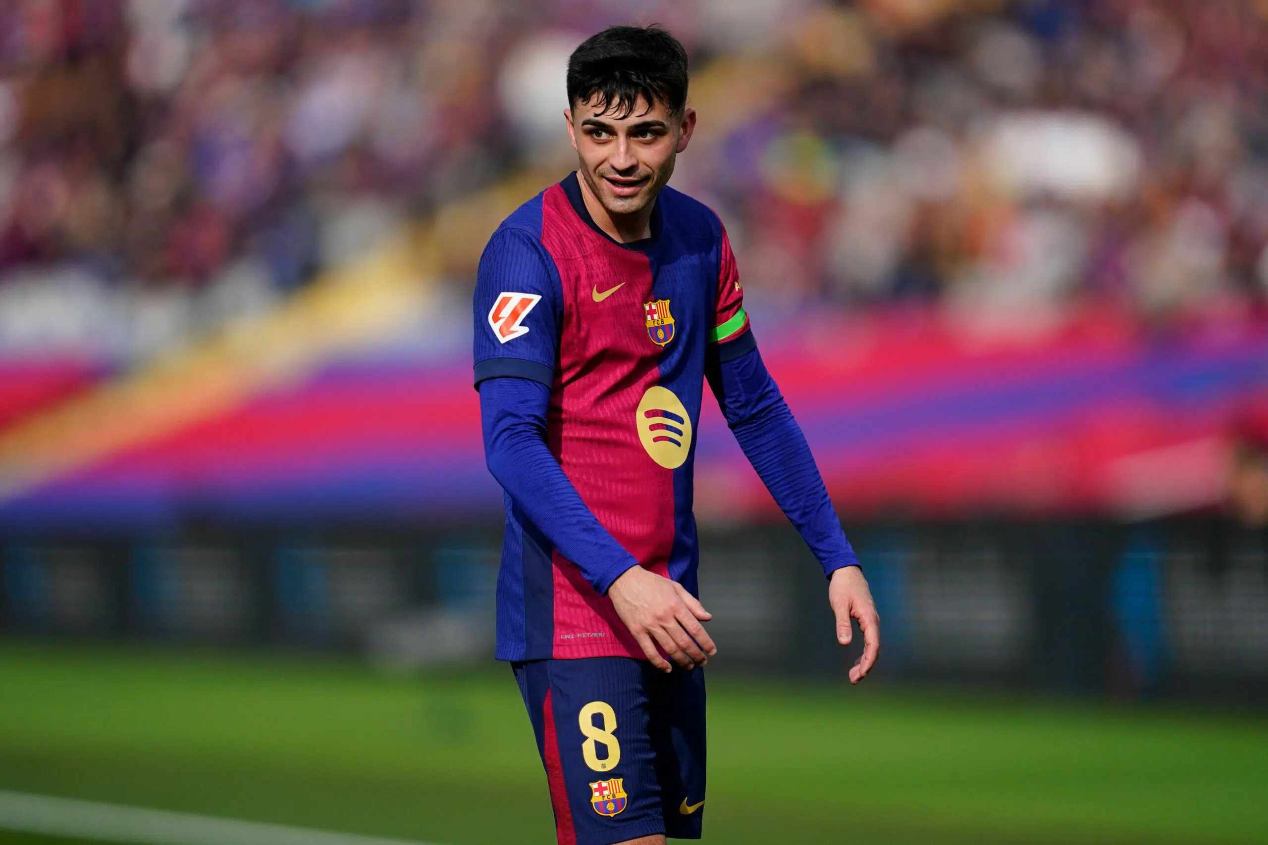 Barcelona, Spain. 03rd Feb, 2025. Pedro Gonzalez Pedri of FC Barcelona during the La Liga EA Sports match between FC Barcelona and Deportivo Alaves played at Lluis Companys Stadium on February 2, 2024 in Barcelona, Spain. (Photo by Sergio Ruiz/Imago) Credit: PRESSINPHOTO SPORTS AGENCY/Alamy Live News