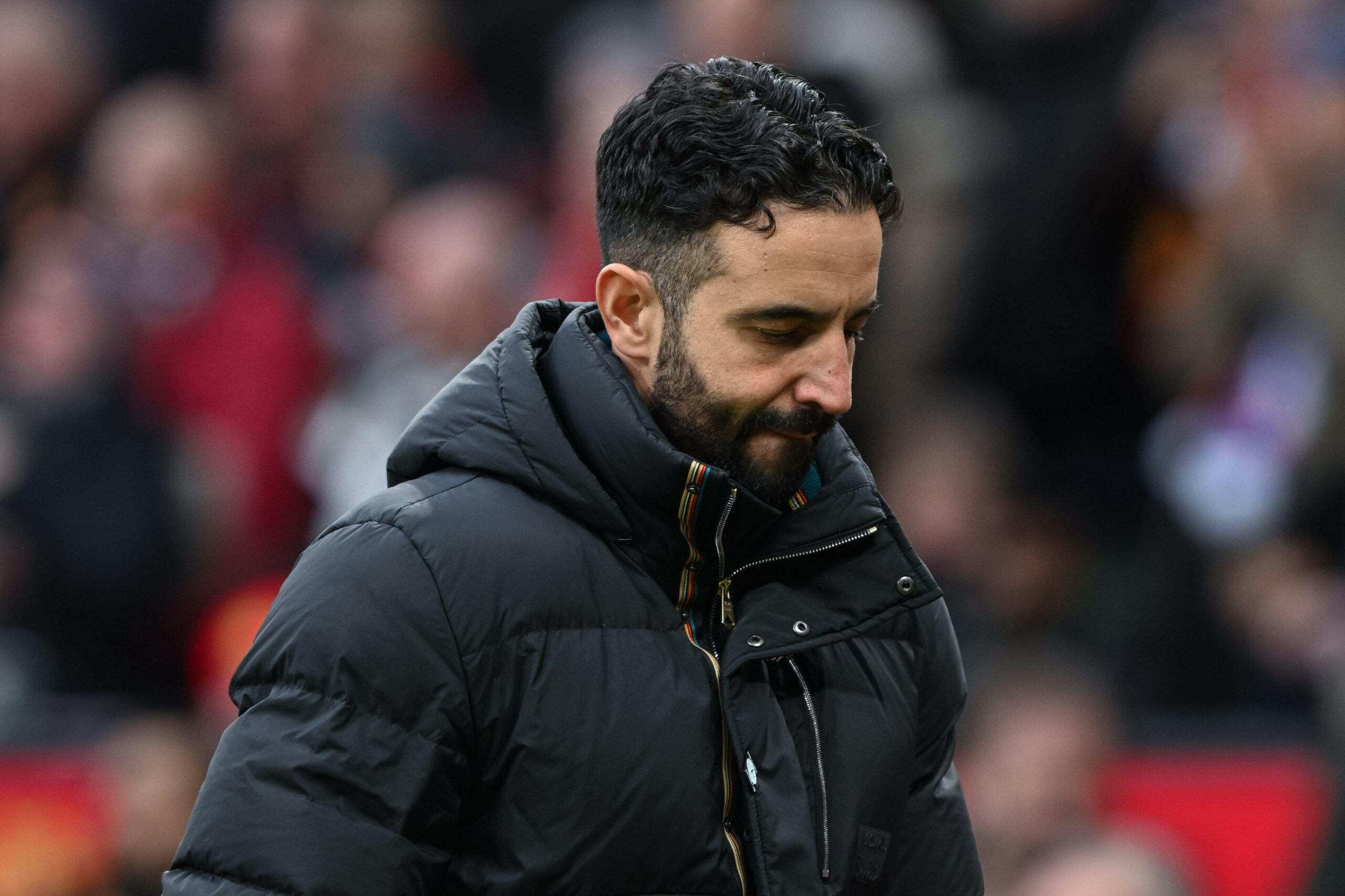 Manchester United head coach Ruben Amorim reacts dejected during the Manchester United FC v Crystal Palace FC English Premier League match at Old Trafford, Manchester, England, United Kingdom on 2 February 2025 Credit: Cody Froggatt/Every Second Media Credit: Every Second Media/Alamy Live News