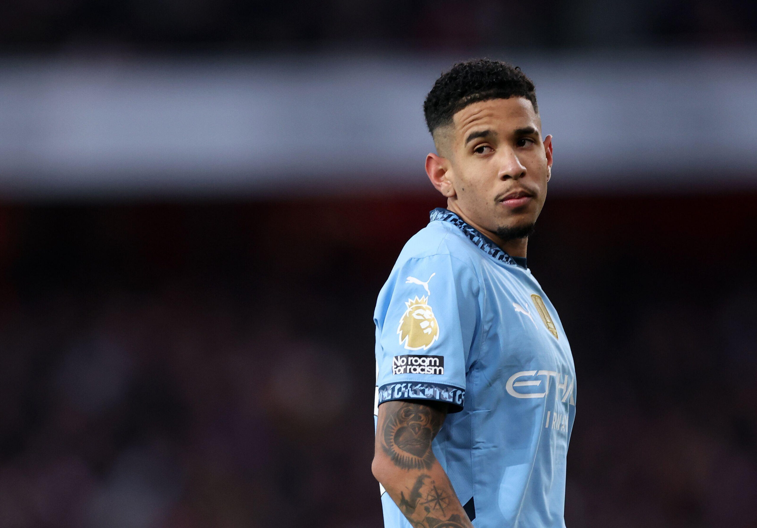 London, UK. 2nd Feb, 2025. Savinho of Manchester City during the Premier League match at the Emirates Stadium, London. Picture credit should read: David Klein/Sportimage Credit: Sportimage Ltd/Alamy Live News