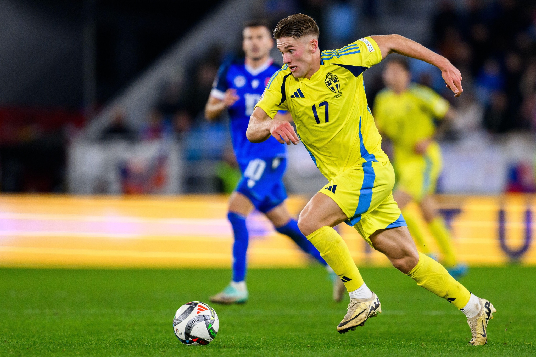 Viktor Gyökeres of, Sweden. , . during the Nations League football match between Slovakia and Sweden on October 11, 2024 in Bratislava. Photo: Joel Marklund/BILDBYRÅN/kod JM/JM0607 bbeng fotboll football soccer fotball nations league uefa nations league slovakien slovakia sverige sweden sverige a (Photo by JOEL MARKLUND/Bildbyran/Sipa USA) Credit: Sipa US/Alamy Live News