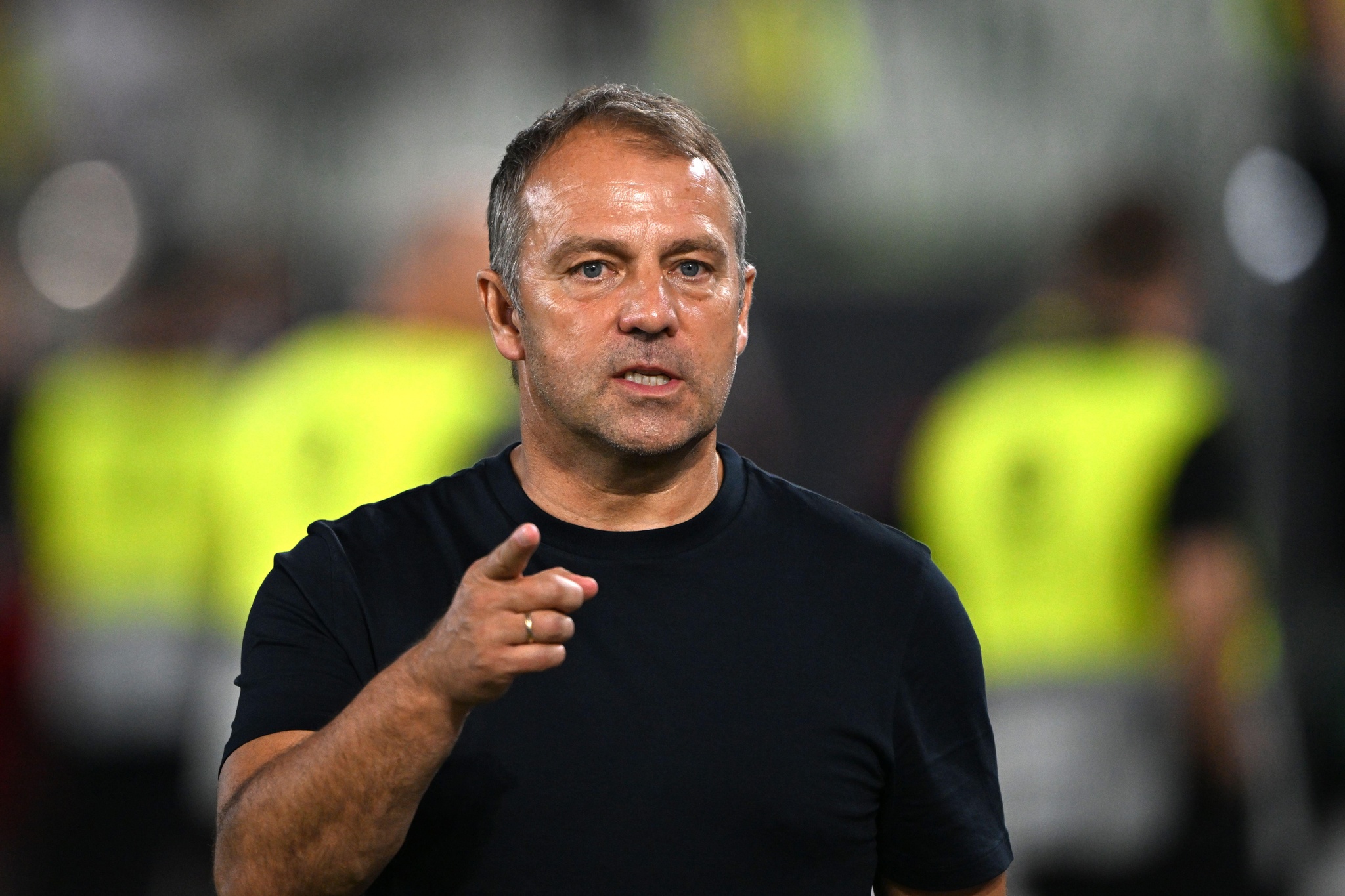 Wolfsburg, Germany. 09th Sep, 2023. Soccer: Internationals, Germany - Japan, Volkswagen Arena. Germany national coach Hansi Flick. Credit: Federico Gambarini/dpa/Alamy Live News