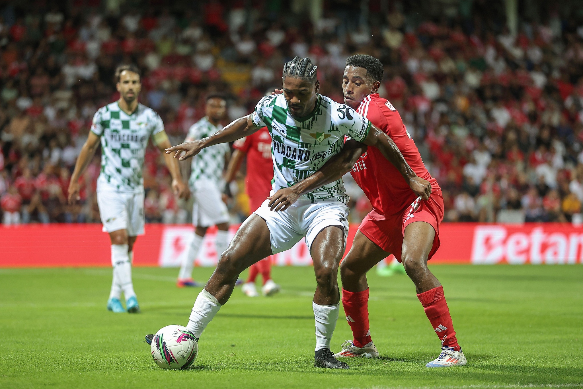 Guimarães, 08/30/2024 - Moreirense Football Club hosted Sport Lisbon and Benfica tonight at the Comendador Joaquim de Almeida Freitas Stadium, in Moreira de Cónegos in a game counting towards the 4th round of the I League 2024/25. Fabiano ; Barreiro (Miguel Pereira) Credit: Atlantico Press/Alamy Live News