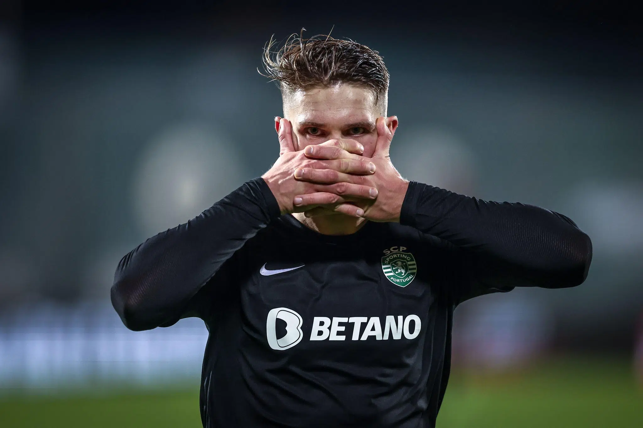 Estádio dos Arcos, Vila do Conde, Portugal. 25 February, 2024. Pictured left to right, Viktor Gyökeres at the Sporting CP, Soccer Match.