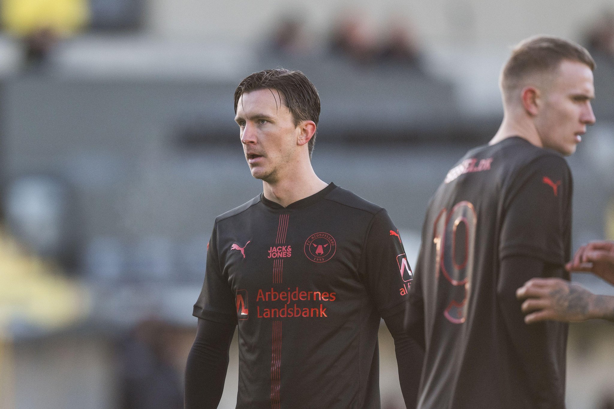 240125 Midtjyllands Kristoffer Olsson under träningsmatchen i fotboll mellan Häcken och Midtjylland den 25 januari 2024 i Göteborg. Foto: Mathias Bergeld / BILDBYRÅN / kod MB / MB0842 fotboll football soccer fotball träningsmatch friendly match häcken midtjylland (Photo by MATHIAS BERGELD/Bildbyran/Sipa USA)