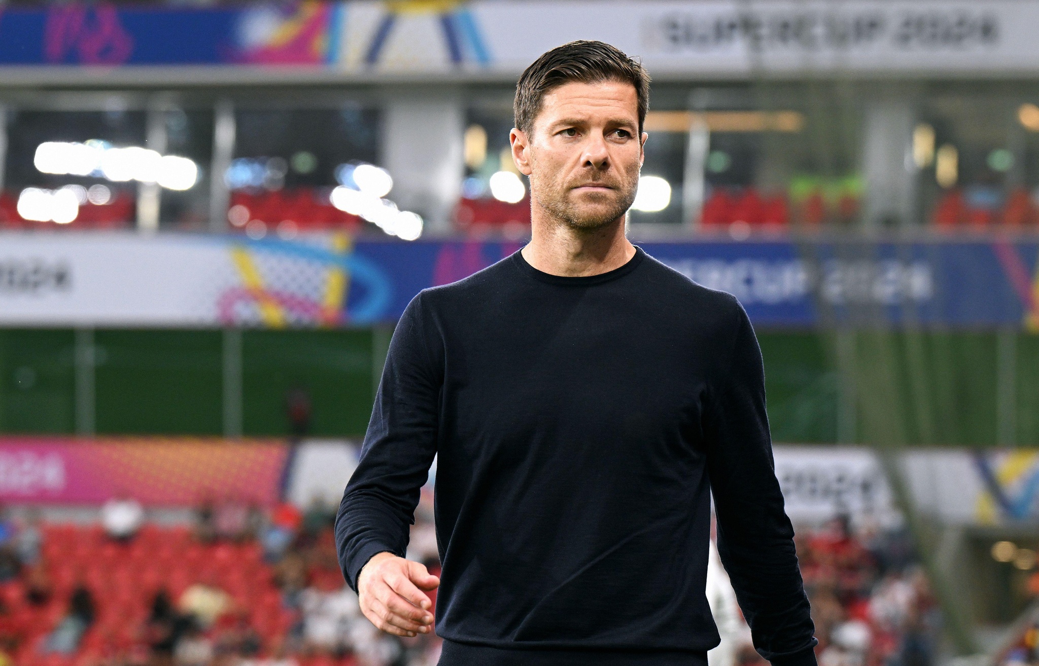 Football, Germany, Men, Season 2024/2025, Supercup, BayArena Leverkusen, Bayer Leverkusen - VfB Stuttgart; Headcoach Xabi Alonso (LEV)