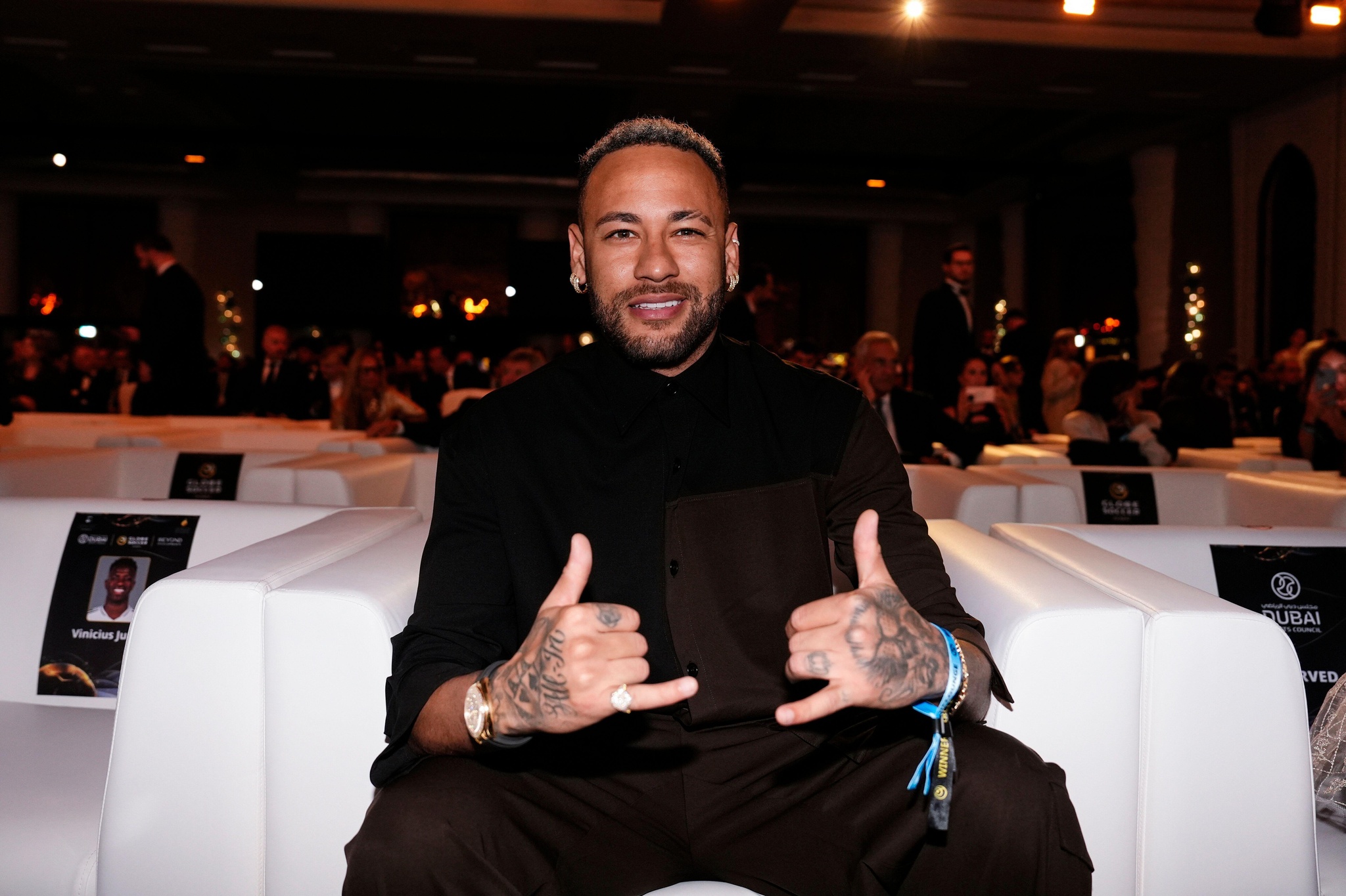 Dubai, United Arab Emirates. 27th Dec, 2024. Neymar Jr during the Globe Soccer Awards 2025 - 15h edition. Dubai, UAE - Sport- December 27, 2024. (Photo by Fabio Ferrari/LaPresse) Credit: LaPresse/Alamy Live News