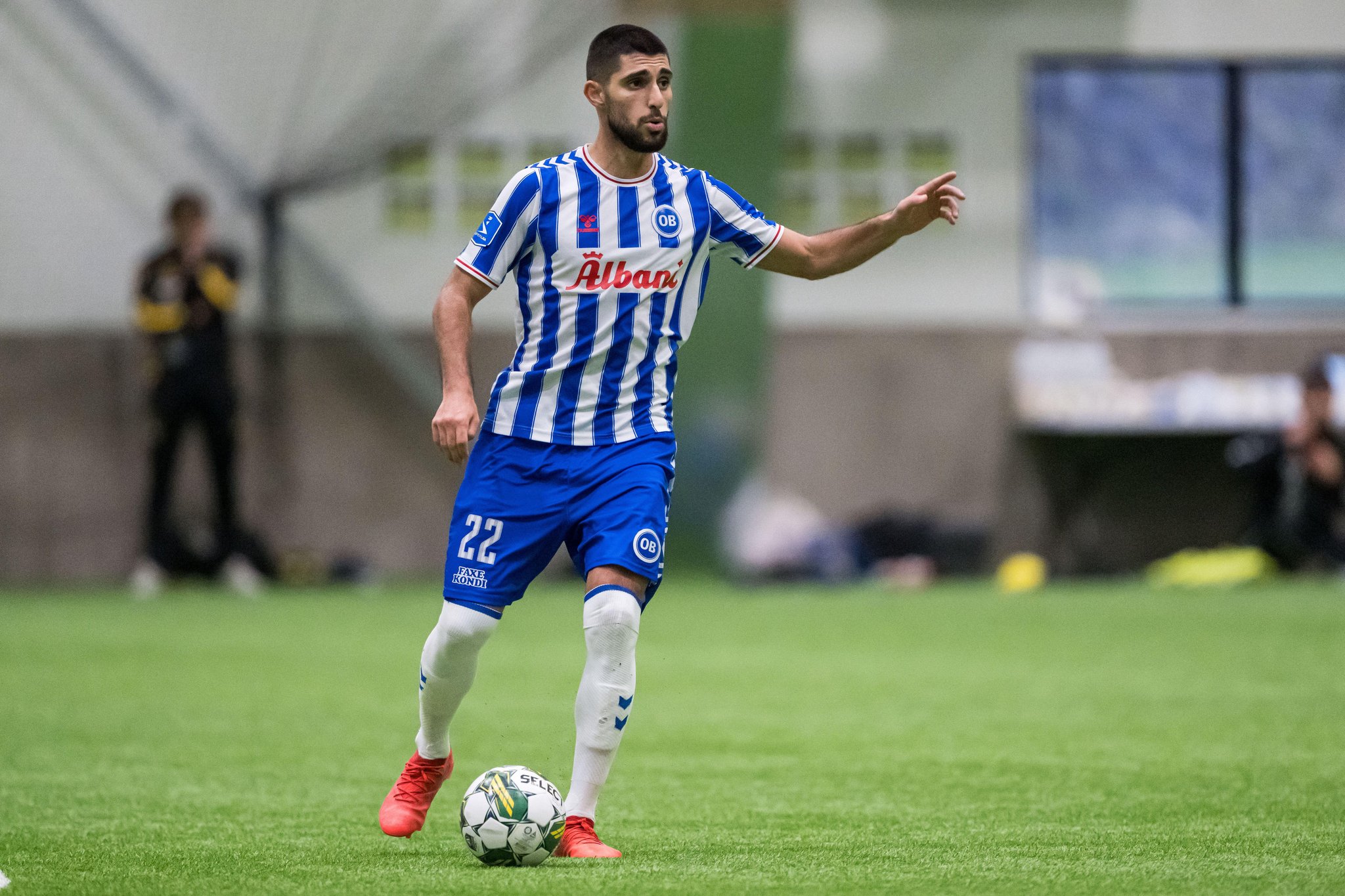 240126 Odenses Rami Al Hajj under träningsmatchen mellan Elfsborg och Odense den 26 januari 2024 i Borås. Foto: Jörgen Jarnberger/BILDBYRÅN/COP 112/JJ0336 fotboll football soccer fotball träningsmatch friendly match elfsborg odense (Photo by JÖRGEN JARNBERGER/Bildbyran/Sipa USA) Credit: Sipa US/Alamy Live News