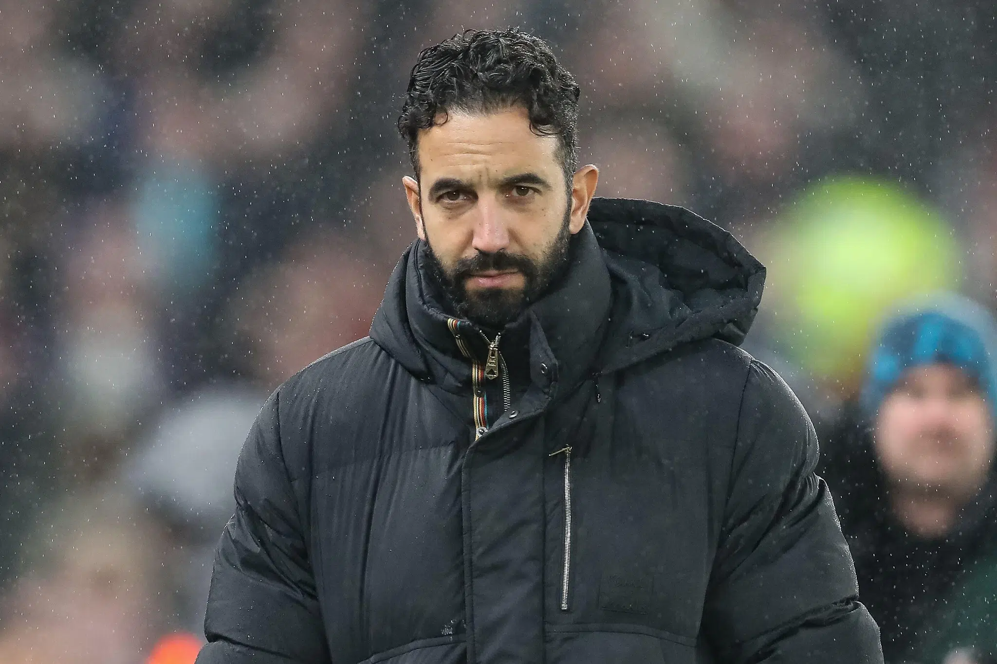 Ruben Amorim manager of Manchester United during the Premier League match Liverpool vs Manchester United at Anfield, Liverpool, United Kingdom, 5th January 2025 (Photo by Gareth Evans/News Images)