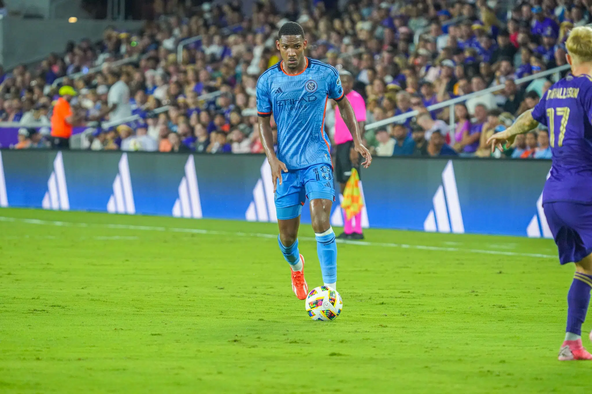 Orlando, Florida, USA, July 20, 2024, New York City FC player Christian McFarlane #18 at Inter&Co Stadium. (Photo Credit: Marty Jean-Louis/Alamy Live News