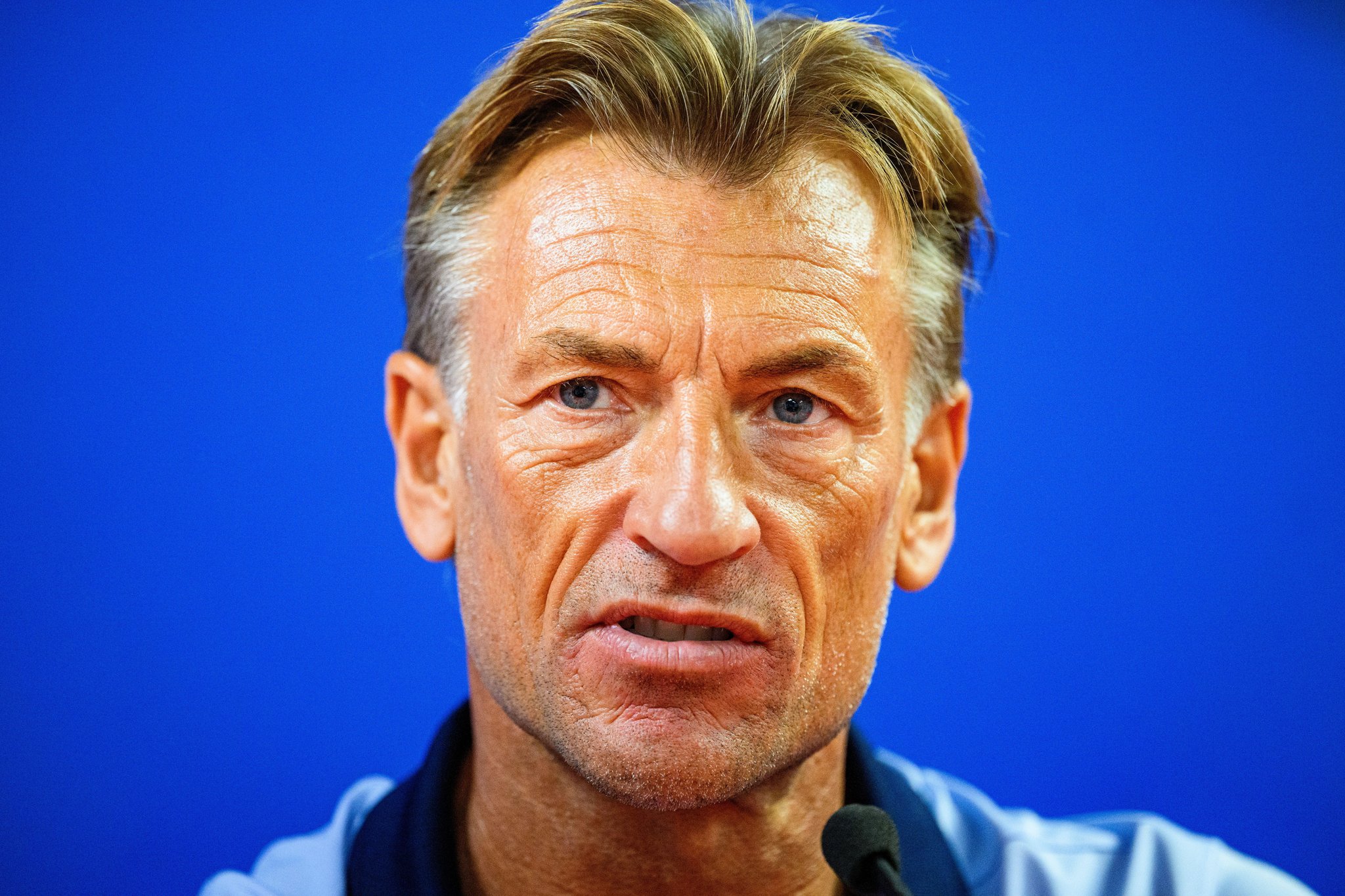 Dijon, France. 11th July, 2024. 240711 Head coach Hervé Renard during a press conference with the French woman's national football team on July 11, 2024 in Dijon. Photo: Ludvig Thunman/BILDBYRÅN/kod LT/LT0630 fotboll football soccer fotball presskonferens press conference frankrike dam bbeng france (Photo by LUDVIG THUNMAN/Bildbyran/Sipa USA) Credit: Sipa US/Alamy Live News