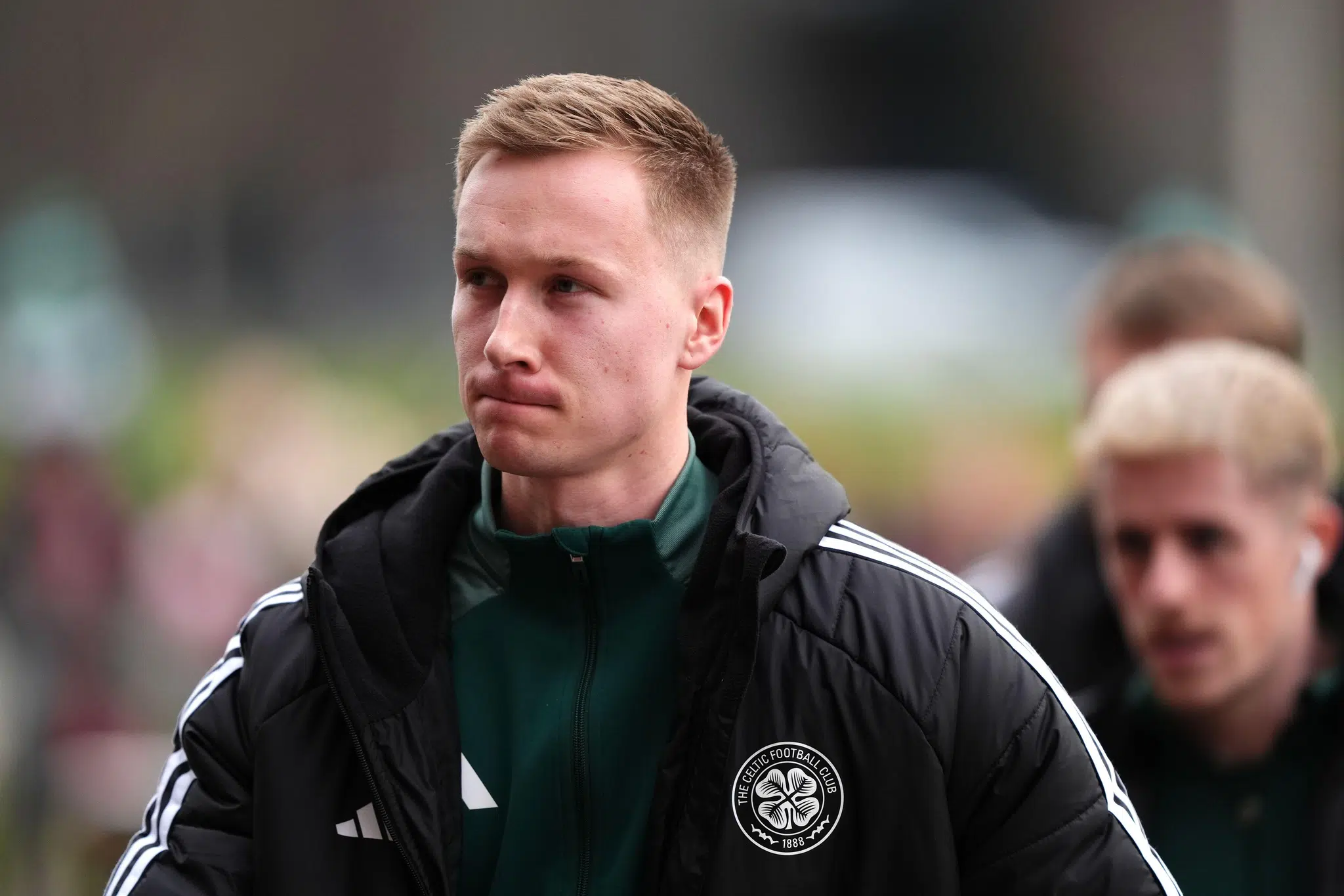Celtic goalkeeper Viljami Sinisalo arrives ahead of the Scottish Gas Men's Scottish Cup fifth round match at Celtic Park, Glasgow. Picture date: Saturday February 8, 2025.