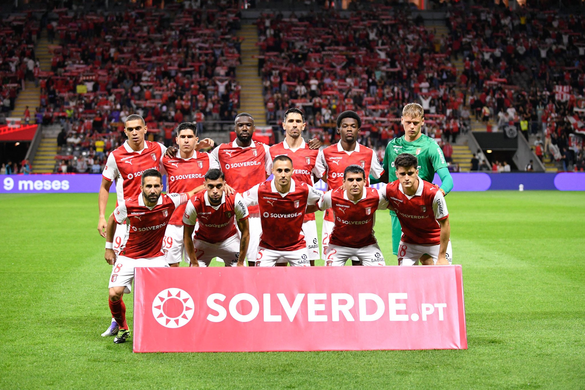 Braga, Braga, Portugal. 14th Sep, 2025. SC Braga squad for the game during the Liga Portugal Betclic 2025/26 match between SC Braga and Gil Vicente FC, on September 14, 2025 at Estadio Municipal de Braga, Braga, Portugal (Credit Image: © Miguel Lemos/ZUMA Press Wire) EDITORIAL USAGE ONLY! Not for Commercial USAGE! Credit: ZUMA Press, Inc./Alamy Live News