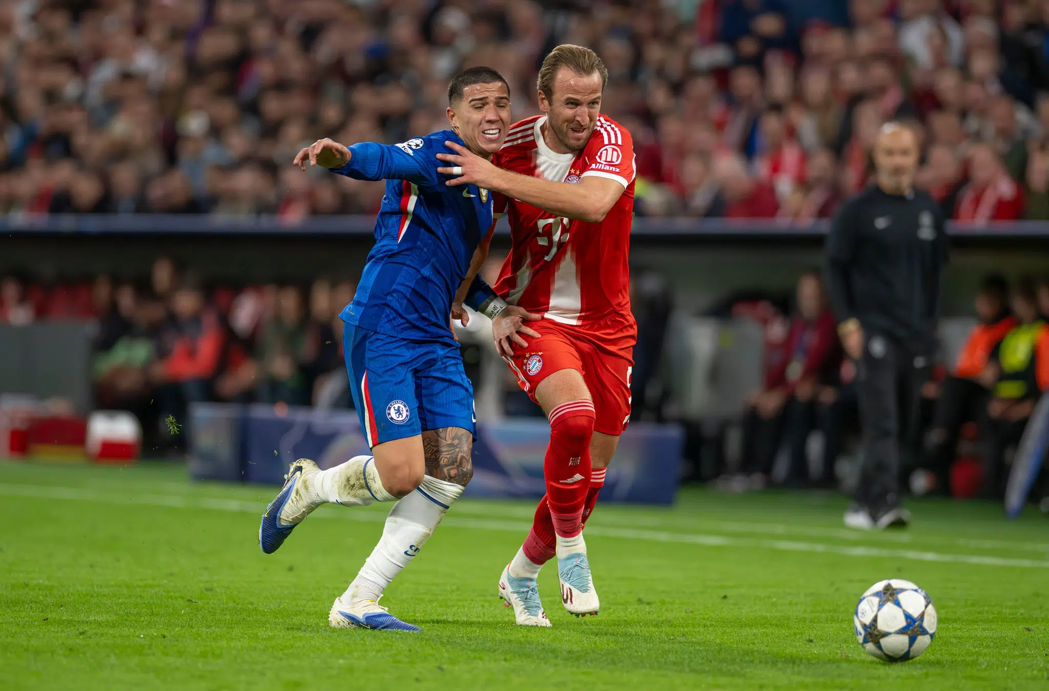 Harry Kane Dueling with Enzo Fernandez